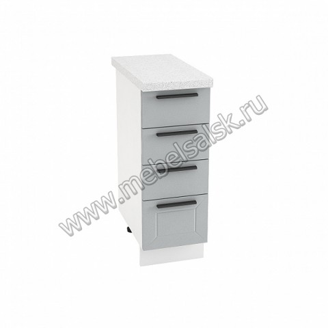 Шкаф нижний с 4-мя ящиками 300, ШН4Я 300